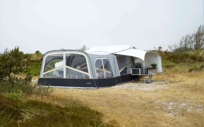 Isabella camp-let passion i klitlandskab med køkkensolsejl og frontsolsejl med front